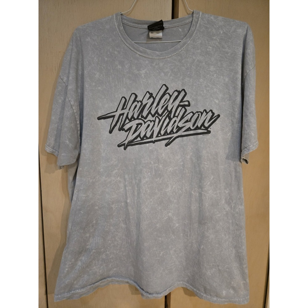 Harley Davidson Arsenal Waterford Michigan Ride Free Gray Wash T Shirt Mens 2XL